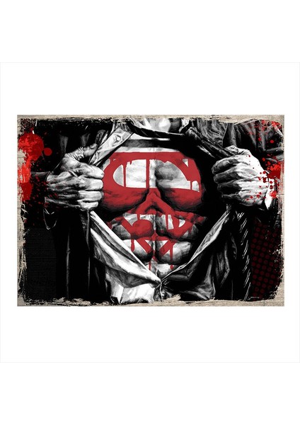 Ahşap Tablo Superman