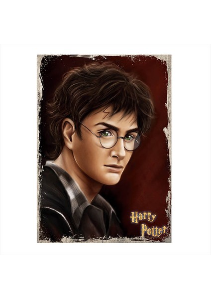 Ahşap Tablo Harry Potter Portresi