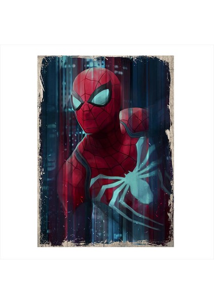 Ahşap Tablo Spider Man Örümcek Adam