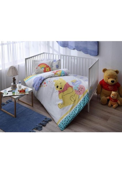 Lisanslı Bebek Nevresim Takımı Disney Winnie Hunny Baby