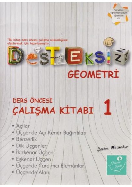 Kartezyen Desteksiz Geometri:Ders Öncesi Çalışma Kitabı 1 - Şahin Aksankur