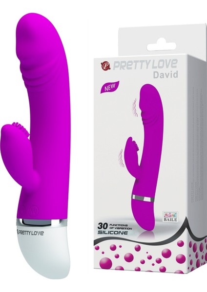 Pretty Love David Çift Titreşimli 30 Fonksiyonlu Titreşimli Üst Düzey Teknolojik Vibratör