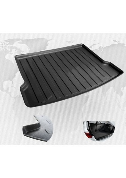 Skoda Rapid Sedan 2013 Sonrası 3D Bagaj Havuzu
