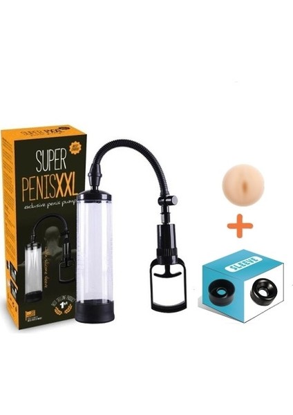 Pump King Penis Pompası Vakum Pompa + Penis Pompası Yedek Başlık