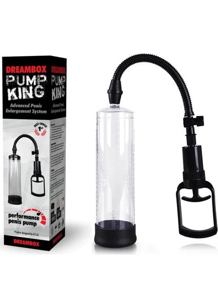 Pump King Dream Box Penis Pompası Süper Vakum Penis Pompa Şeffaf