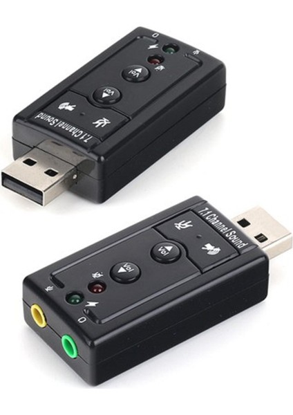 Usb 2.0 7.1 Stereo Ses Efektli Ses Kartı