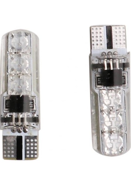 Araç Çakar Lamba RGB LED Ampul Kumandalı Çakarlı Park Ampülü