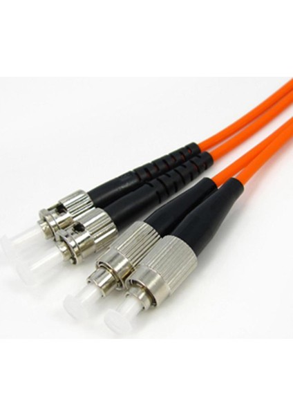 F/O Mm Fc-St Duplex Fiber Optik Patchcord Multimode 1 Mt