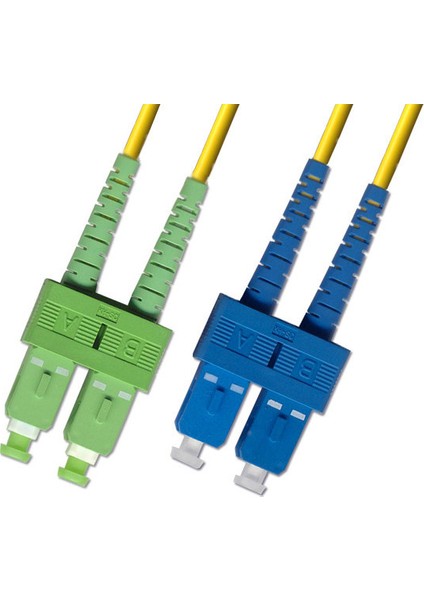F/O Apc/Apc Sc/Apc-Sc/Apc Duplex Fiber Optik Patchcord 3 Mt