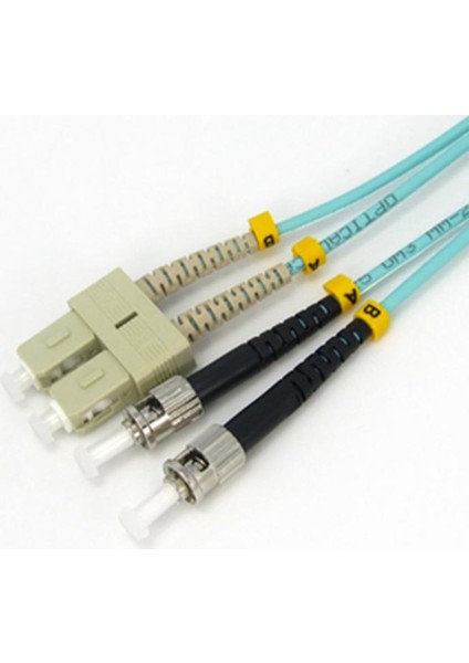 F/O Om3 Sc-St Duplex Fiber Optik Patchcord Multimode 3 Mt