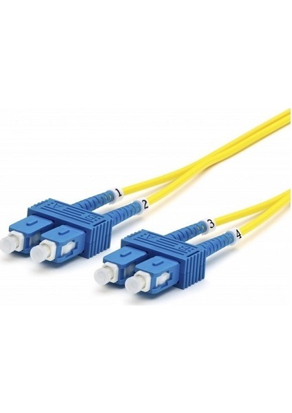F/O Sm Sc-Sc Duplex Fiber Optik Patchcord Singlemode 5 Mt