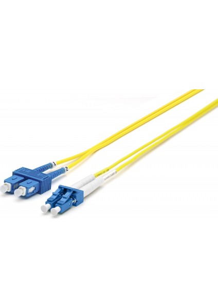 F/O Sm Sc-Lc Duplex Fiber Optik Patchcord Singlemode 5 Mt
