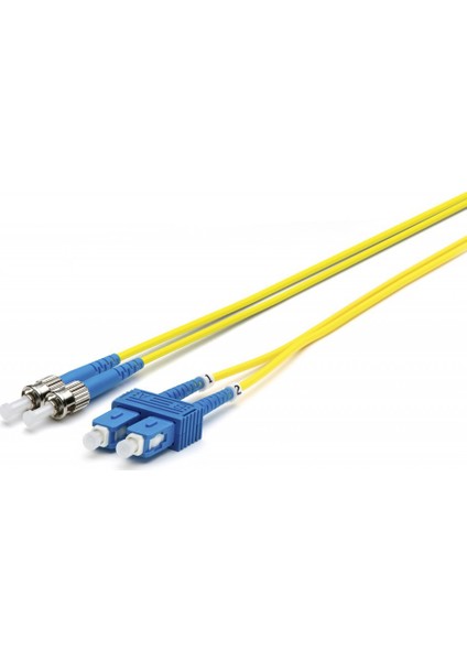 F/O Sm Sc-St Duplex Fiber Optik Patchcord Singlemode 10 Mt