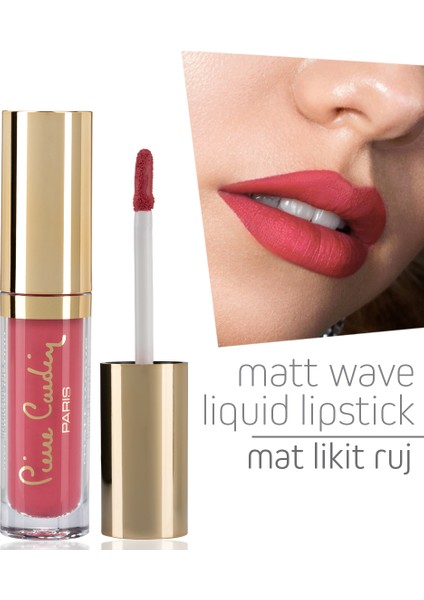 Pierre Cardin Matt Wave Liquid Lipstick – Mat Likit Ruj - Pastel Fushia