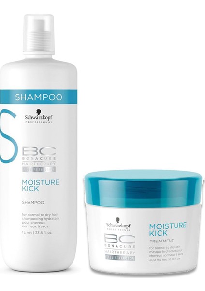 Moisture Kick Şampuan 1000 Ml + Maske 200 Ml