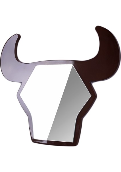 Bull Boğa Şekilli Ayna Kahverengi
