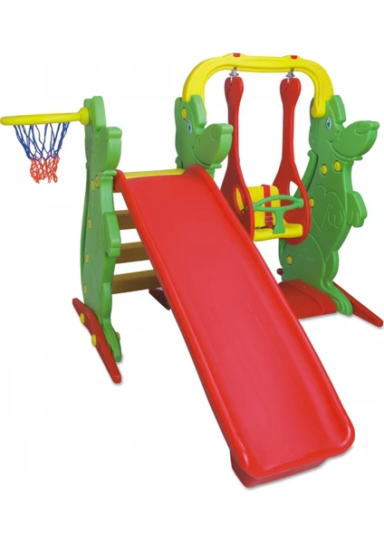 King Kids Kaydıraklı Salıncak Set A - KS 9060 A