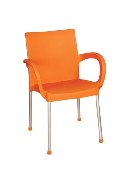 Plastik Turuncu Sümela Koltuk Hk-420 (4 adet)
