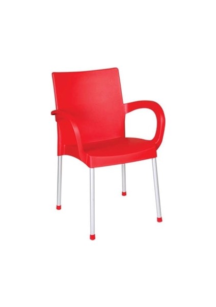 Plastik Kırmızı Sümela Koltuk Hk-420 (6 adet)