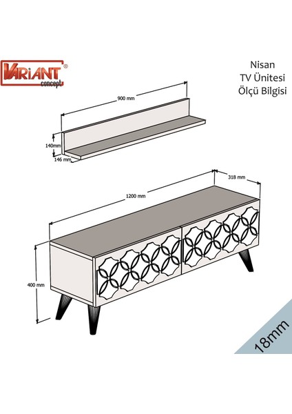 Variant Nisan Tv Ünitesi - Ceviz