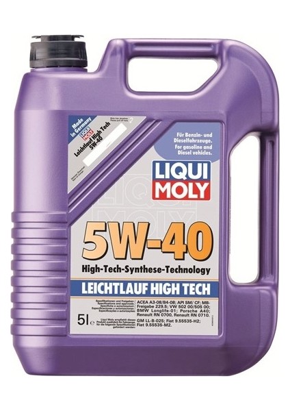 Leichtlauf High Tech 5W-40 5 Litre Motor Yağı (Üretim Yılı: 2024)