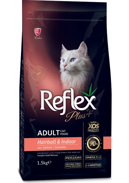 Plus Somonlu Hairball Kedi Maması 1.5 Kg