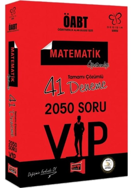 ÖABT Değişim Serisi VIP Matematik Öğretmenliği Tamamı Çözümlü 41 Deneme