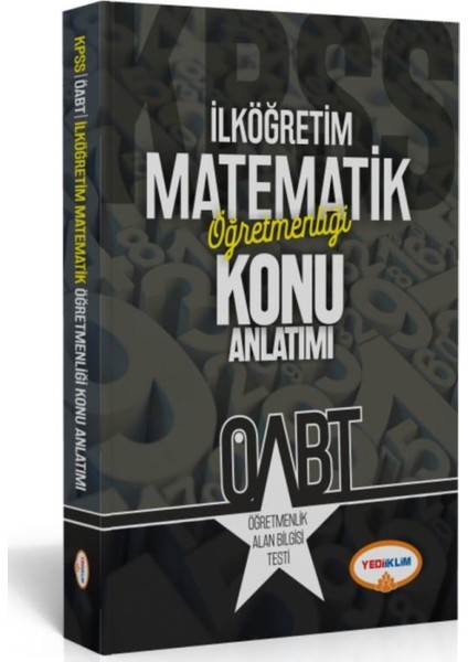 Yediiklim Yayınları Yediklim Yayınları ÖABT İlköğretim Matematik Konu Anlatımlı