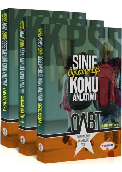 Yediiklim Yayınları ÖABT Sınıf Öğretmenliği Konu Anlatımlı Modüler Set (3 Kitap)