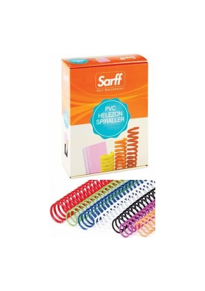 Pvc Helezon Spiral 6mm Kırmızı