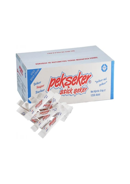 Stick Şeker 4gr 1250 Adet 5kg