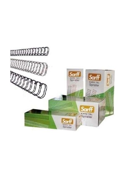 Karo Tel Spiral Kutu 9/16-12.7 mm Gümüş