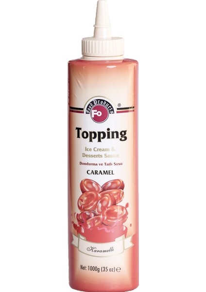 Topping Karamelli Dondurma Ve Tatlı Sosu 1000 gr