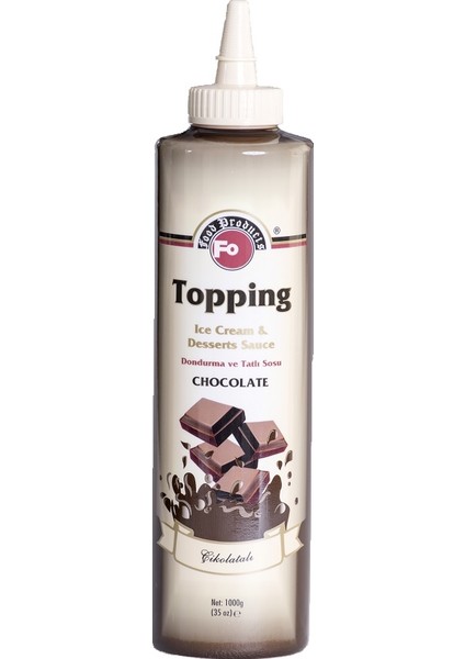 Bitter Çikolatalı Topping Dondurma Sosu 350 gr
