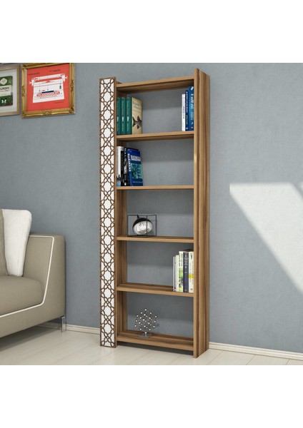 Variant City Kitaplık - Ceviz / Beyaz