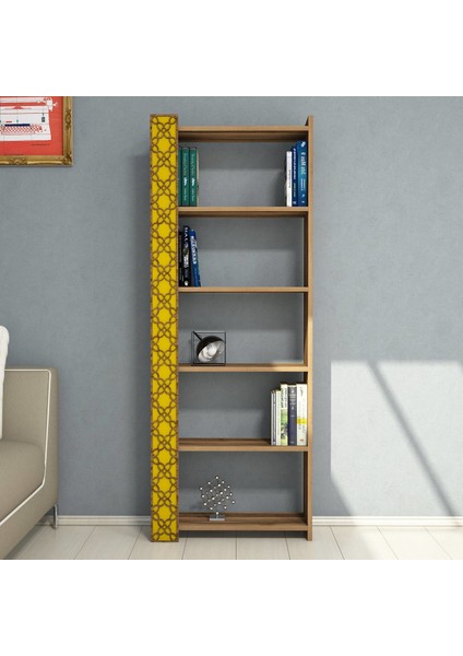 Variant City Kitaplık - Ceviz / Sarı fiyatları