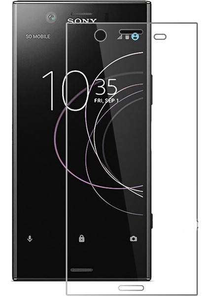 Sony Xperia XZ1 Tempered Glass Cam Ekran Koruma