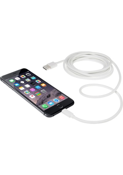 Apple iPhone Uyumlu Lightning Data - Şarj Usb Kablosu 3 Metre