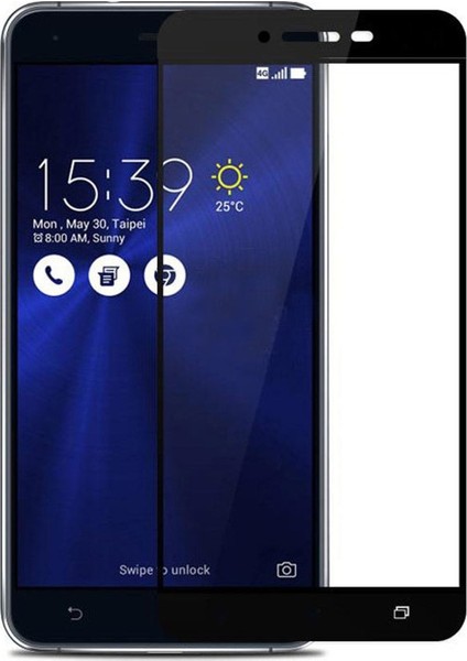 Asus Zenfone 3 Max ZC553KL 5.5 İnch Tam Kaplayan Tempered Cam Koruma