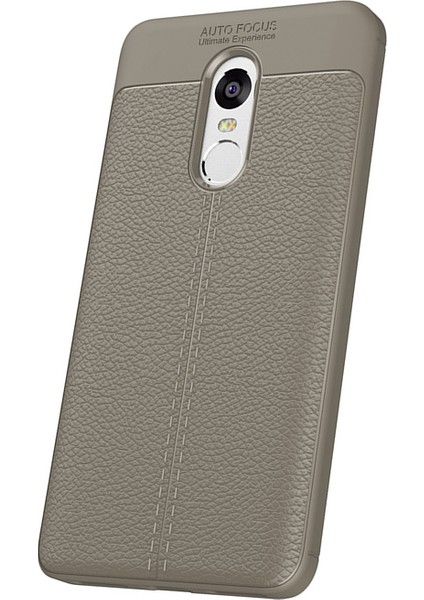 Xiaomi Redmi Note 4X Leather TPU Silikon Kılıf + Tempered Cam