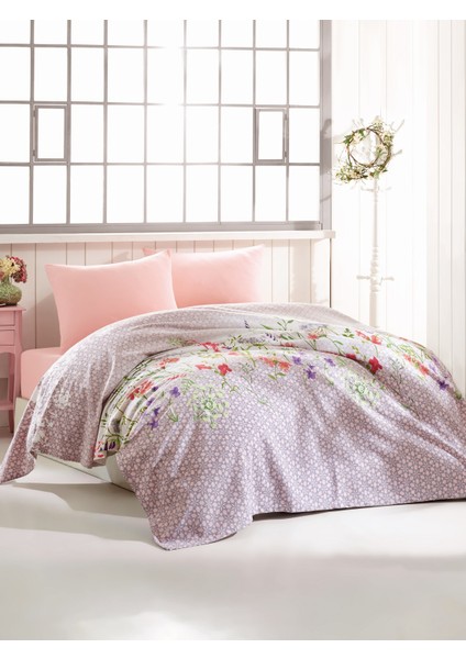 Tek Kişilik Pike Takımı Çiğdem Pembe