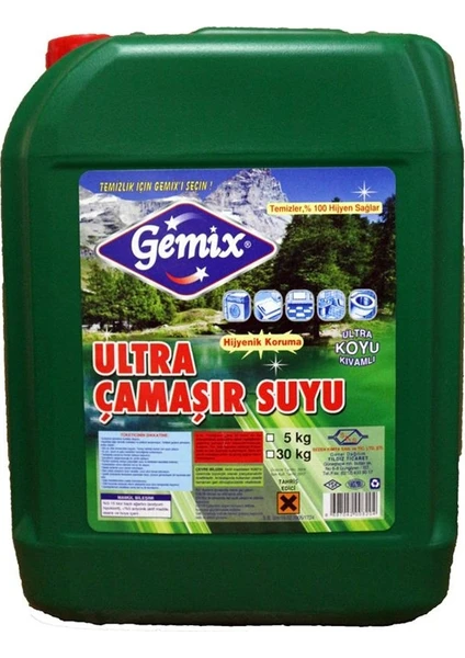 Gemix Ultra Çamaşır Suyu 5 Kg