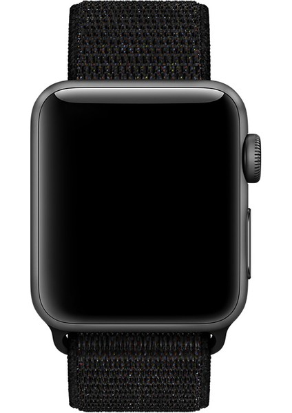Apple Watch Seri 7/6/SE/5/4 Koyu Siyah Spor Loop Kordon - 45mm 44mm 42mm Uyumlu fiyatları