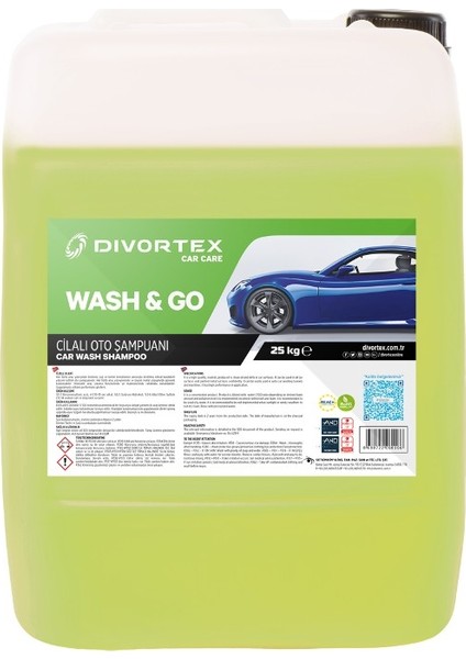 Wash & Go Oto Şampuanı 25 Kg.