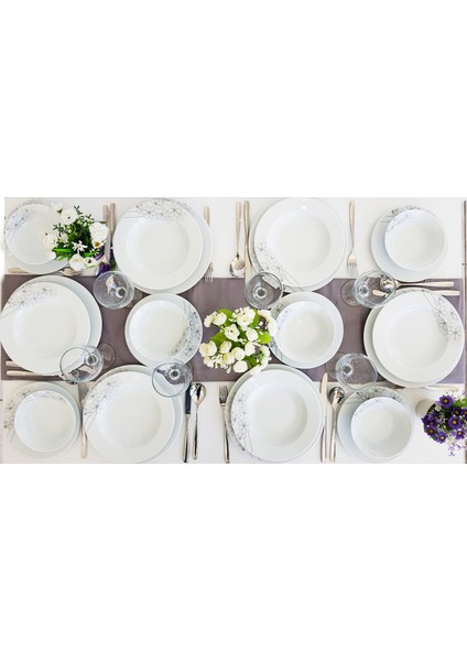 Daisy 24 Parça 6 Kişilik Yemek Takımı