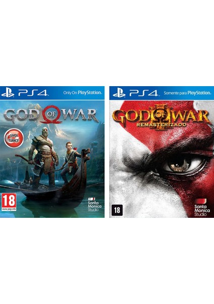 Santa Moni̇ca Ps4 God Of War 2Li Paket