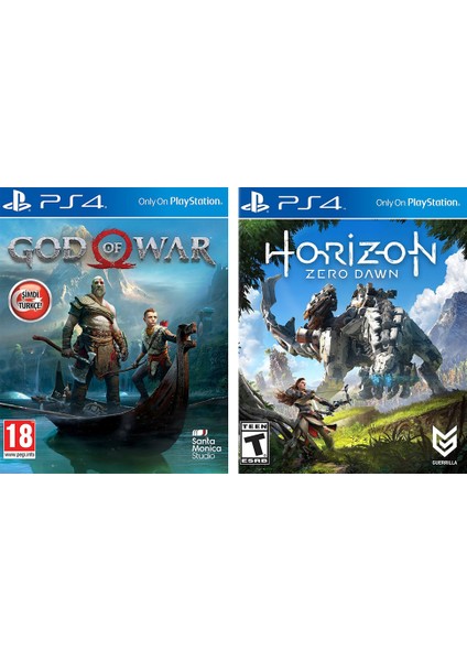 God Of War + Horizon Zero Dawn PS4