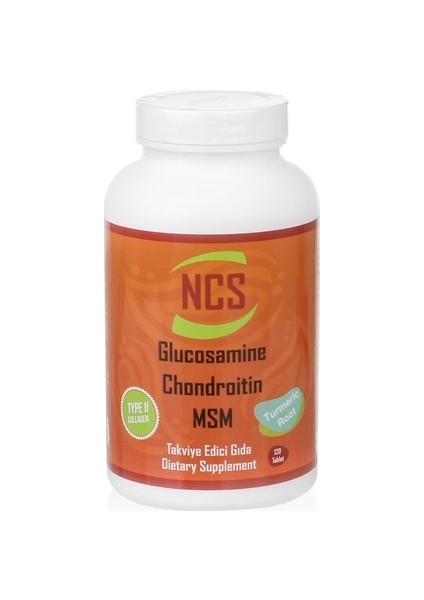 Glucosamine Chondroitin MSM TYPE II Collagen Turmeric 120 Tablet