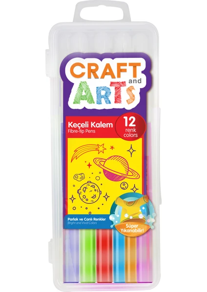 Craft And Arts Keçeli Kalem 12'Li Kutu