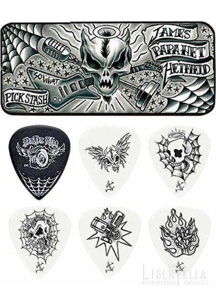 James Hetfield Signature 6lı Pena Seti (0.88mm)